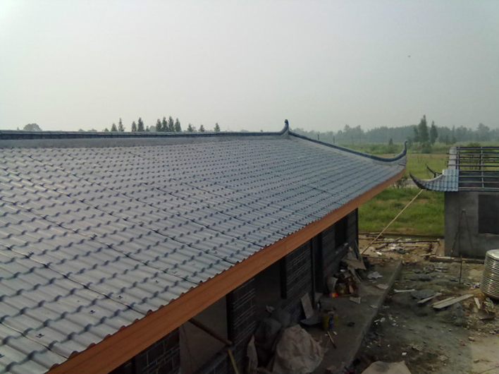 大邑農(nóng)家樂合成樹脂瓦工程